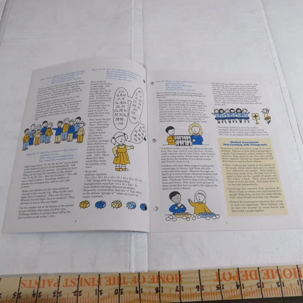 Skip Counting BIG BOOK (almost 2 feet tall) with teacher pages CLASSROOM SIZE